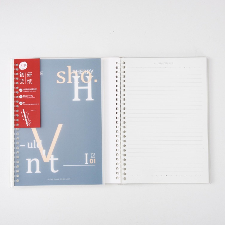 Loose Leaf Notebook with Plastic Ring Binder