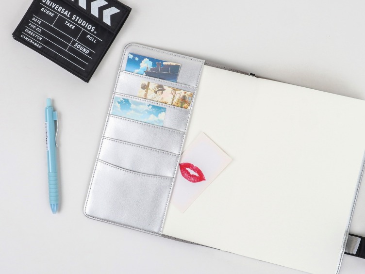 Notebook with PU&Fabric Sleeve-with pockets