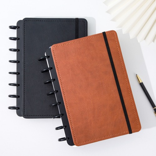 Disc Binding PU cover notebook