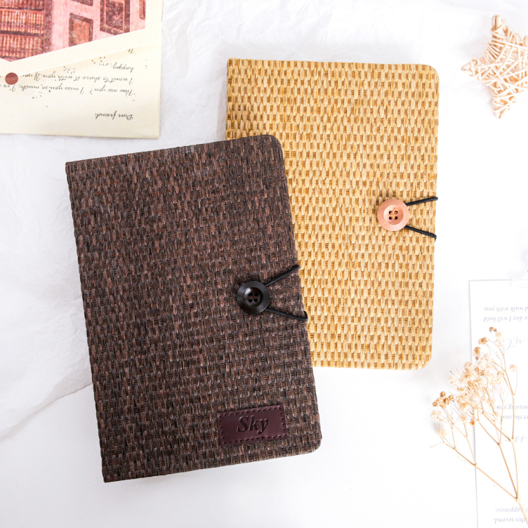Special Paper Hard Cover notebook with Button closure