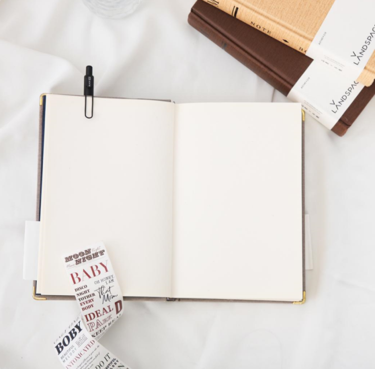 Vintage Paper Hardcover Notebook