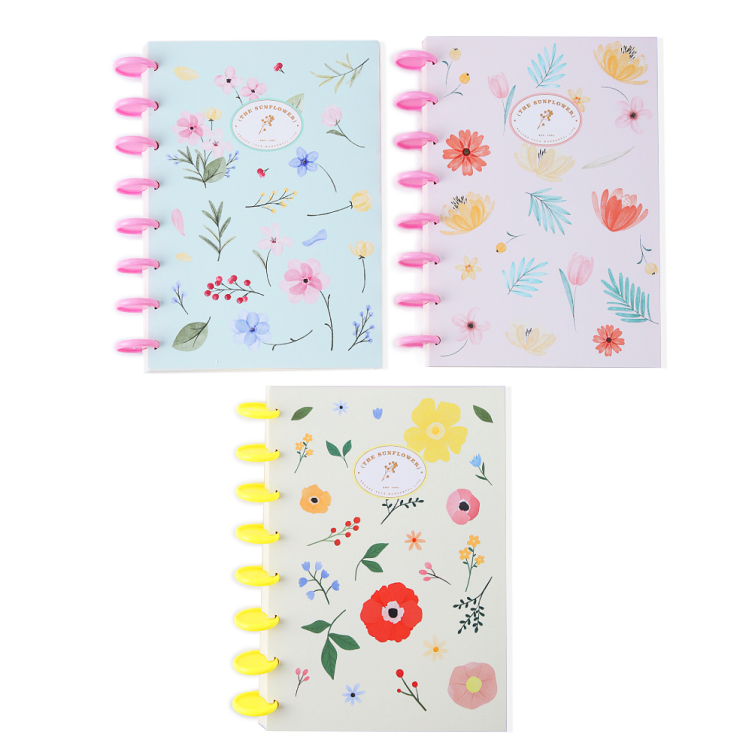 Disc Bound Paper Cover notebook