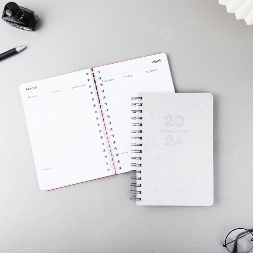 PU Leather Hardcover Planner
