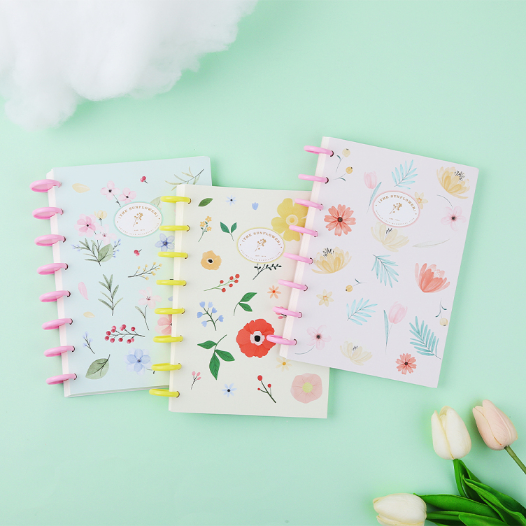Disc Bound Paper Cover notebook