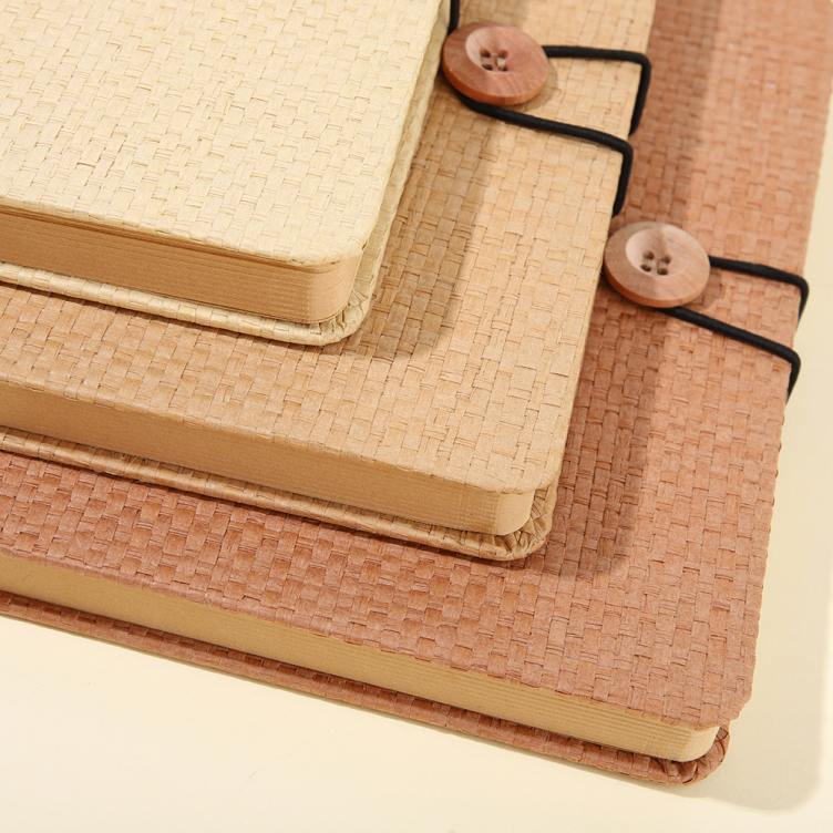 Weaved paper hardcover notebook