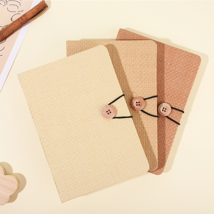 Weaved paper hardcover notebook