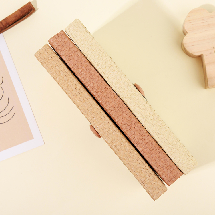 Weaved paper hardcover notebook
