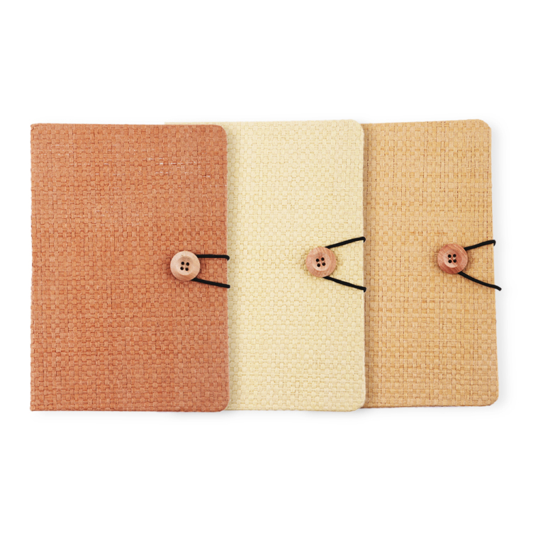 Weaved paper hardcover notebook