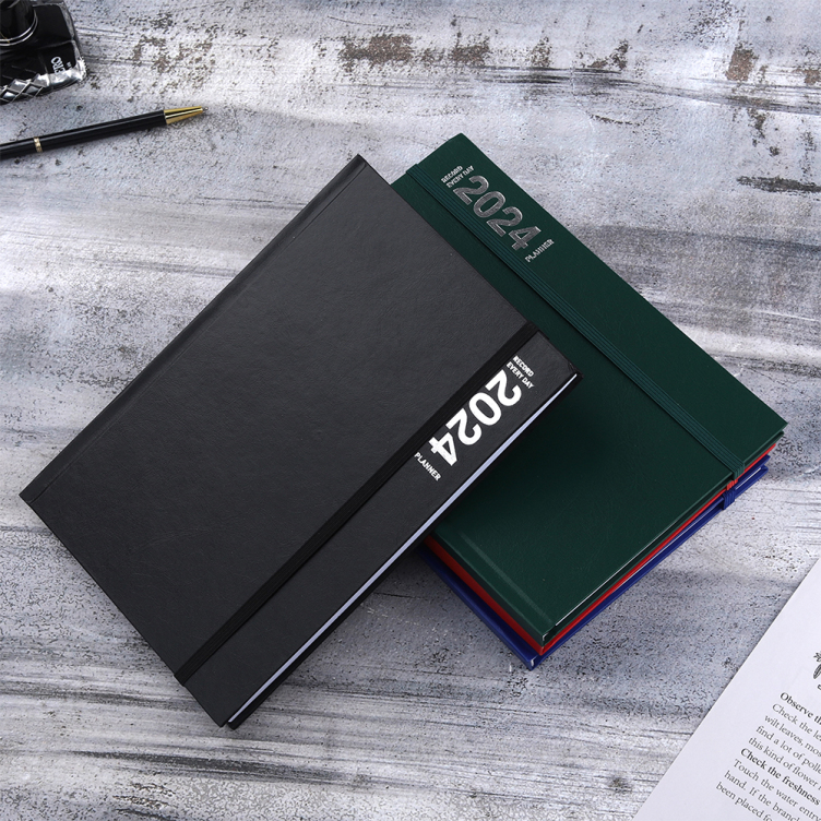 Leatherette paper Hardcover Undated Planner