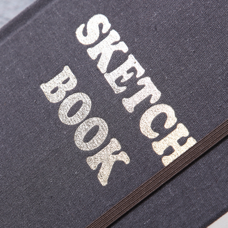 Fabric hardcover case bound watercolor book