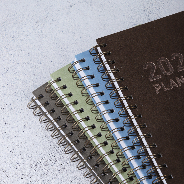 A5 Fabric Hardcovre Wire-o Planner