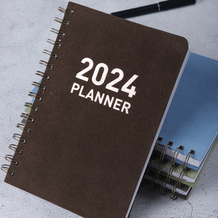A5 Fabric Hardcover Undated Planner