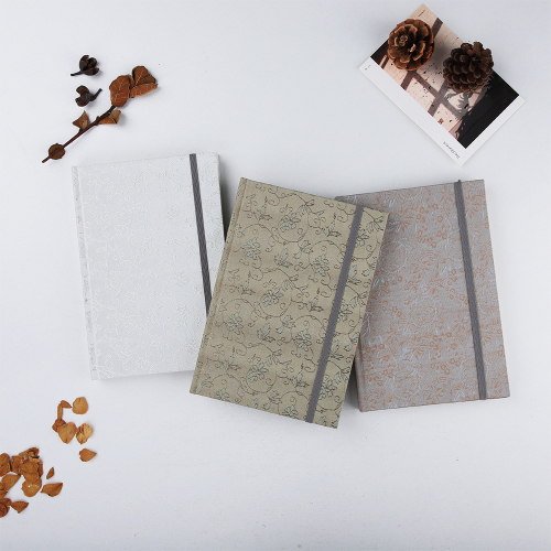 Fabric hardcover case bound watercolor book