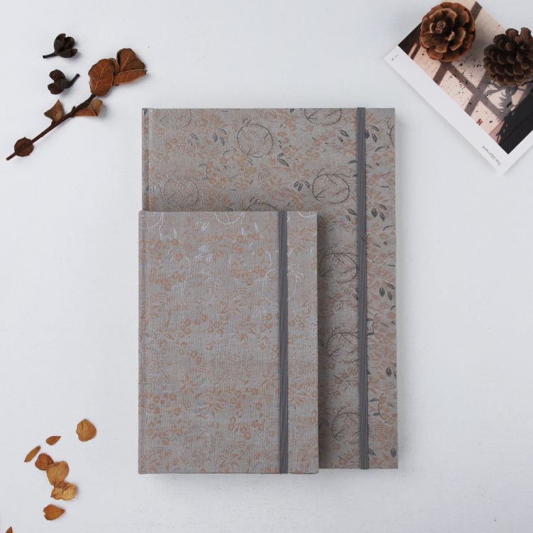Fabric hardcover case bound watercolor book