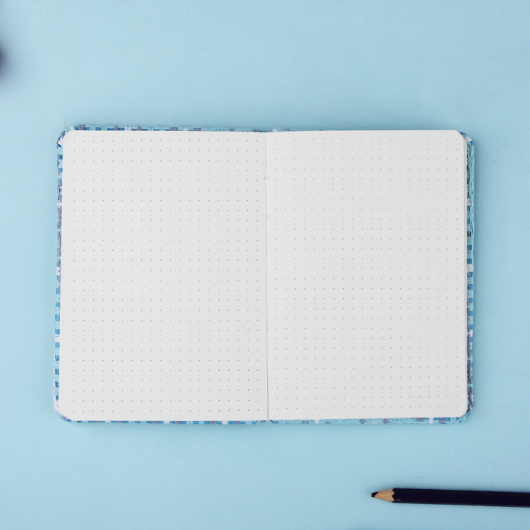 Weaved Paper Hard Cover notebook with Button closure