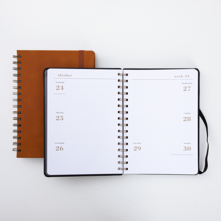 Customized A5 PU Hard Cover Notebook