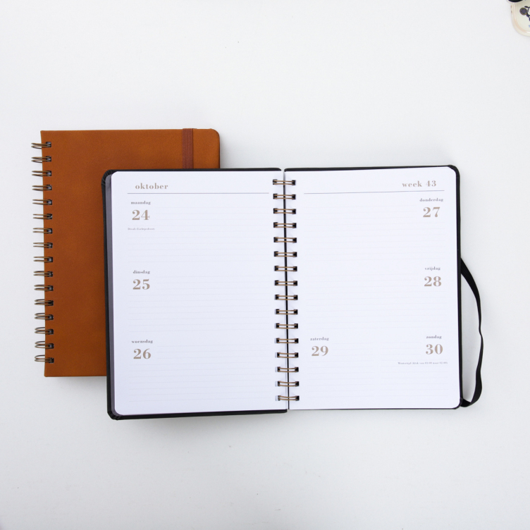 Customized A5 PU Hard Cover Notebook