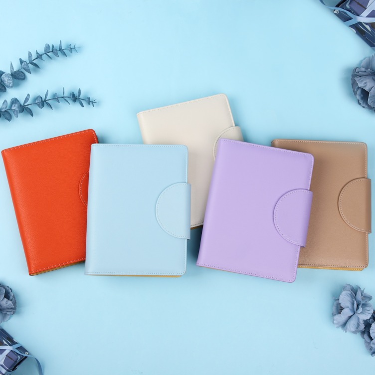 Recycled PU Leather Loose leaf binding notebook
