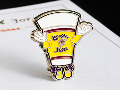 Metal paint lapel pin customized process how?