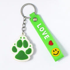 Custom pvc keychain, fun cute cat paw key keychain, free design, first custom keychain mold fee reduced by half.