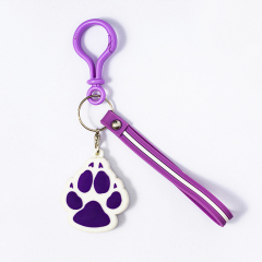 Custom pvc keychain, fun cute cat paw key keychain, free design, first custom keychain mold fee reduced by half.