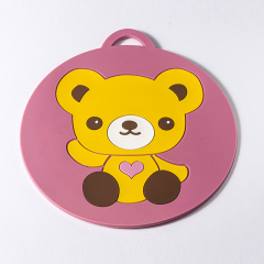Coasters，custom PVC tableware coaster, cute animal tableware coaster, tableware coaster factory outlet,free custom pattern