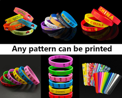 Custom wristband,The production of luminous and fluorescent silicone wristband,free samples can be received in as soon as 4 days