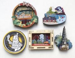 Wooden fridge magnet, can produce a variety of shapes and sizes of fridge magnet,give away some samples for free