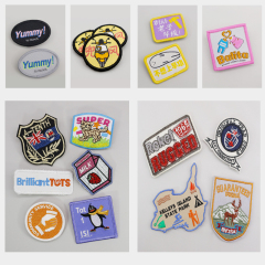 Embroidered pins, free design custom embroidery pin, order proofing free, extra gift sample