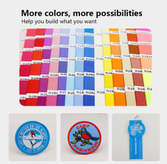 Embroidered pins, free design custom embroidery pin, order proofing free, extra gift sample
