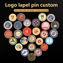 logo pins, custom production of a variety of logo and size pins，first order mold fee halved
