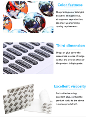 Epoxy pins,free design pin pattern, order custom free sample