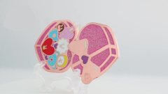 Glitter Pins, custom produced pins in a variety of sizes and shapes，free design