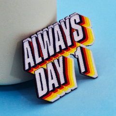 Embroidered pins, custom produced pins in a variety of sizes and shapes,free design