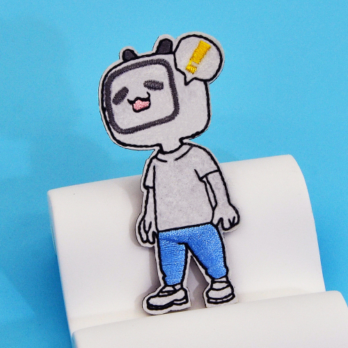 Embroidered pins, custom produced pins in a variety of sizes and shapes,free design