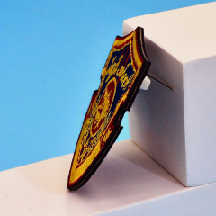 Embroidered pins, free custom pin design, plus a few extra samples