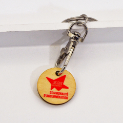 Wooden keychain, custom keychain can be given several extra free samples