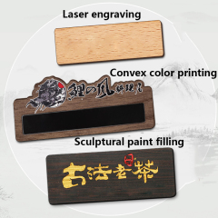 Wood pins, custom wood pins can be given as a few extra samples