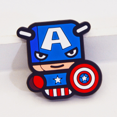 Superhero pvc pins, custom pins available for free samples
