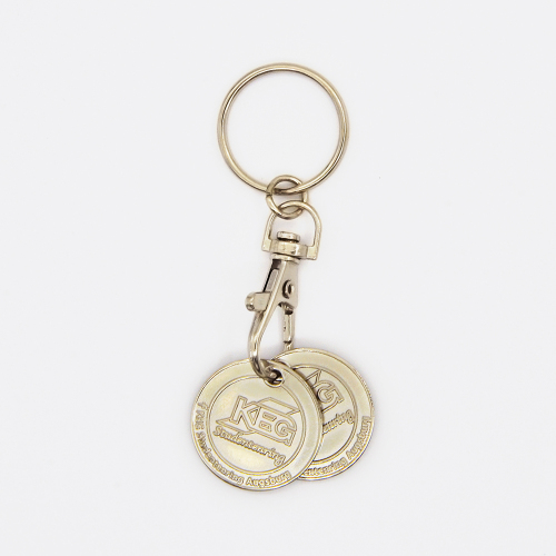 Customize metal shopping cart tokens in a variety of sizes,free sample