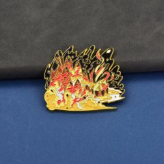 Custom soft enamel pins, any color and shape can be produced, the fastest delivery is 4 days
