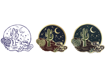 How to create an enamel pin model