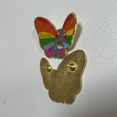 Rainbow butterfly pin, custom soft enamel lapel pin, a piece can also be customized