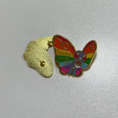Rainbow butterfly pin, custom soft enamel lapel pin, a piece can also be customized