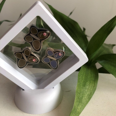 Cartoon hard enamel butterfly pin custom, free sample