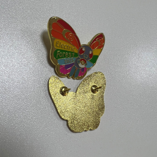 Rainbow butterfly pin, custom soft enamel lapel pin, a piece can also be customized