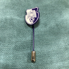 Soft enamel with epoxy stick pins