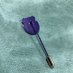 Soft enamel with epoxy stick pins