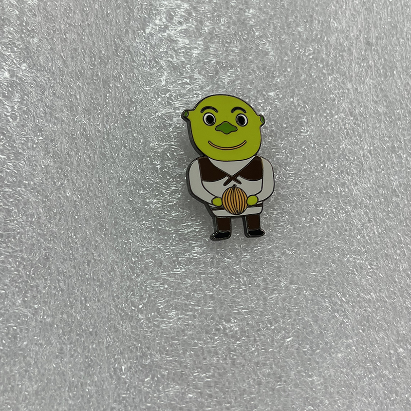 Shrek Meme Face Enamel Pin