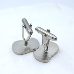 Soft enamel silver cufflinks